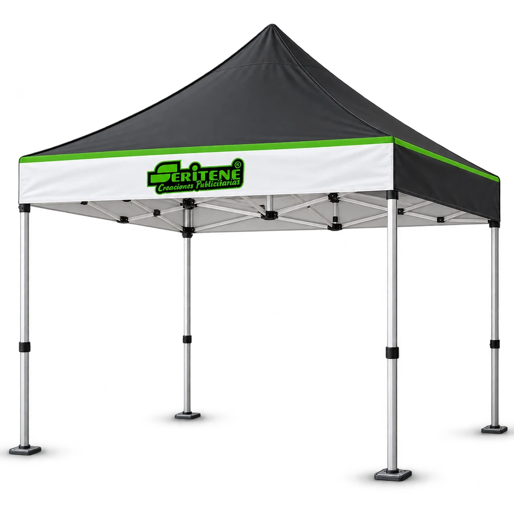 Carpa 3 × 3 m con diseño Seritene: imagen orientativa
