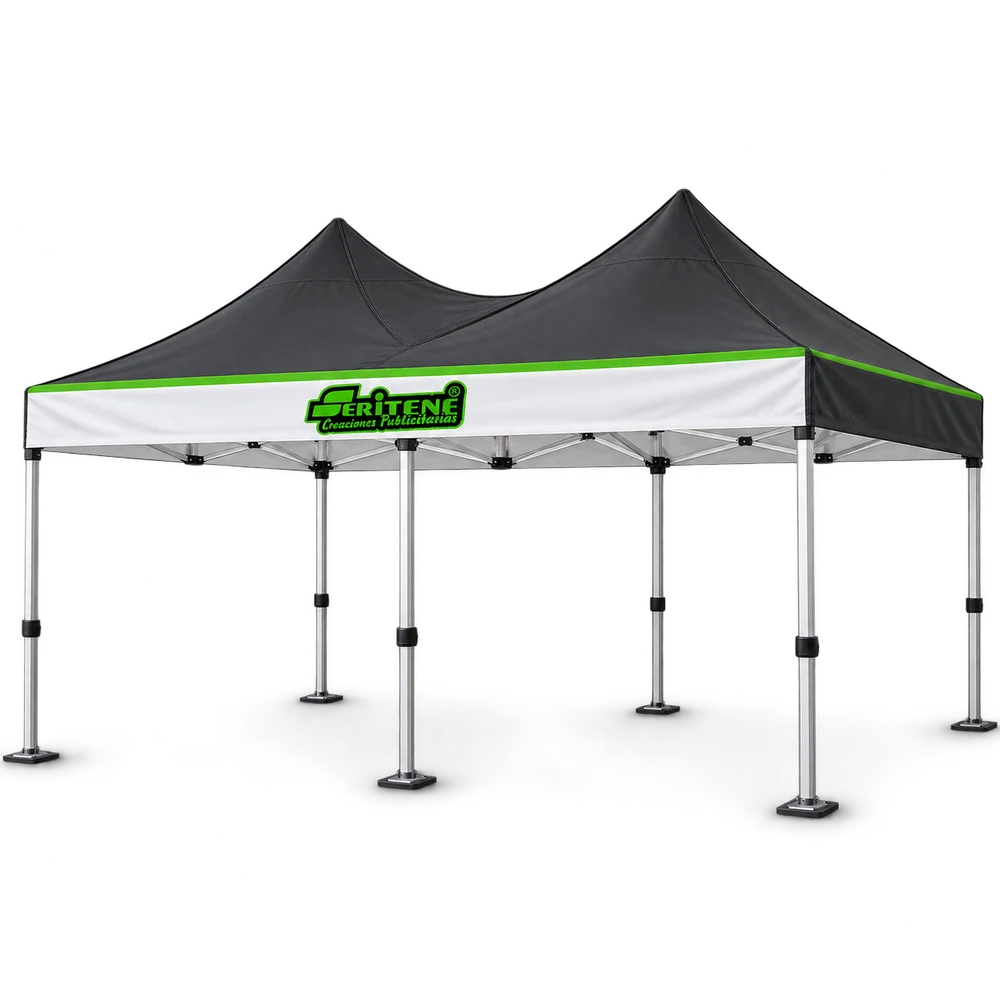 Carpa 3 × 6 m con diseño Seritene: imagen orientativa