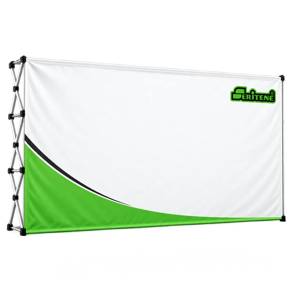 Mockup de photocall XL con diseño Seritene y estructura plegable