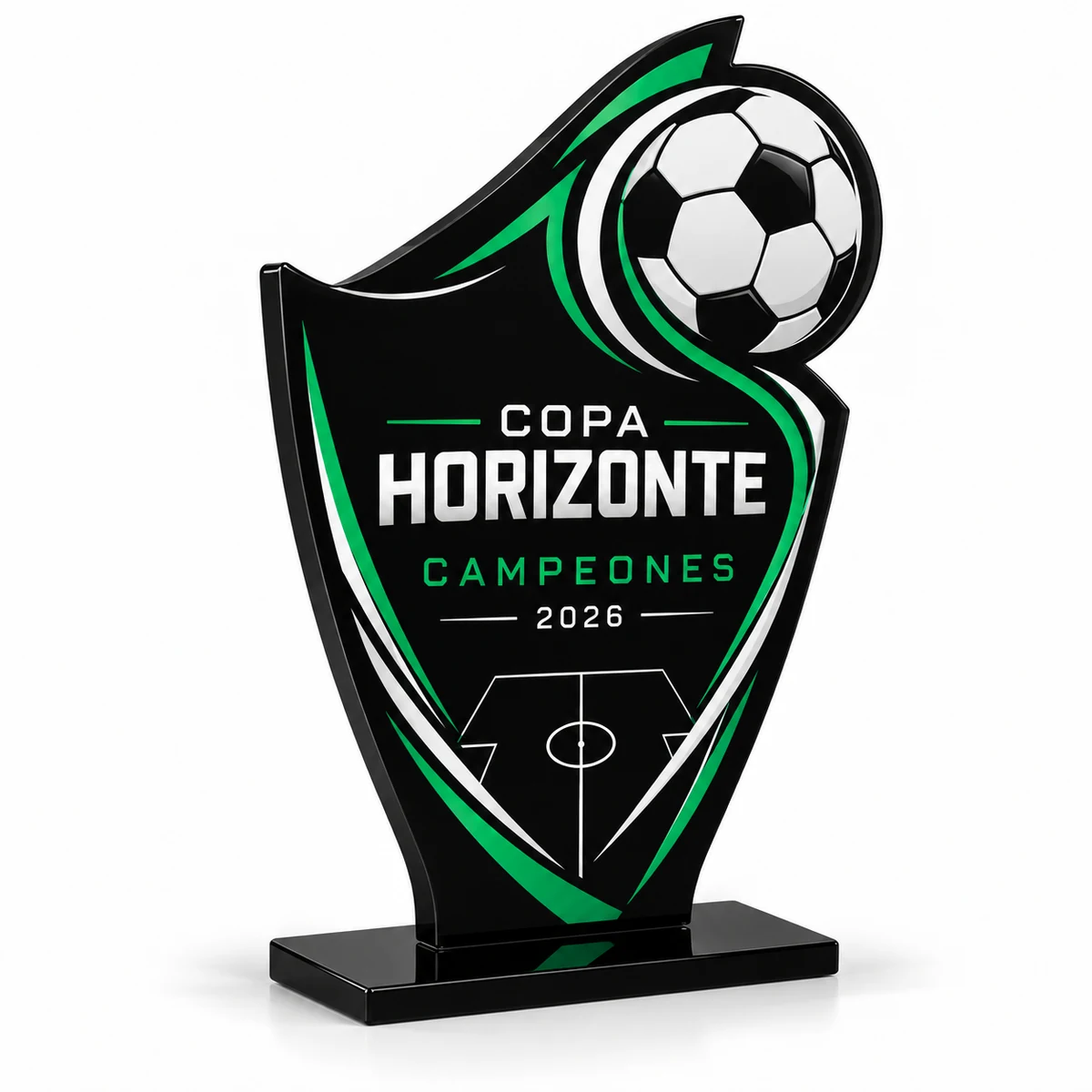 Fútbol · Metacrilato negro